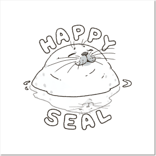 Happy Ringed Seal Posters and Art